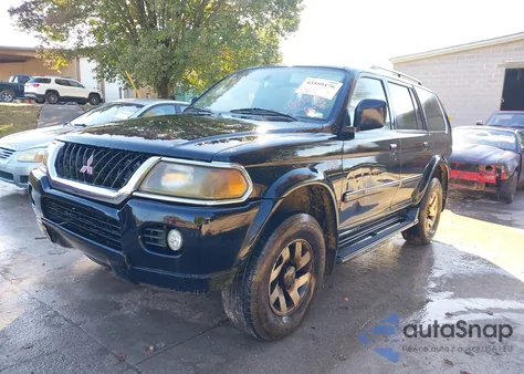 2001 Mitsubishi Montero Sport Ltd из США, поврежденный, VIN JA4MT41R41P049721